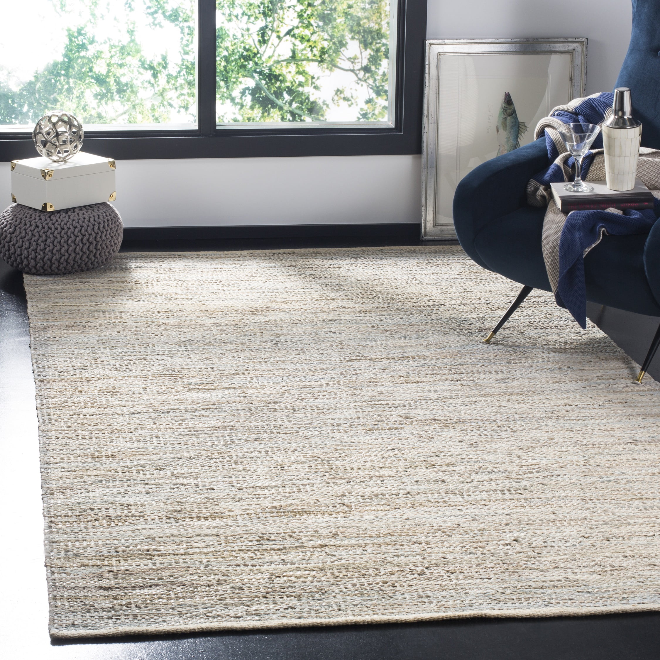 SAFAVIEH Vintage Leather Deemer Braided Abstract Area Rug, Beige, 2' x 3'