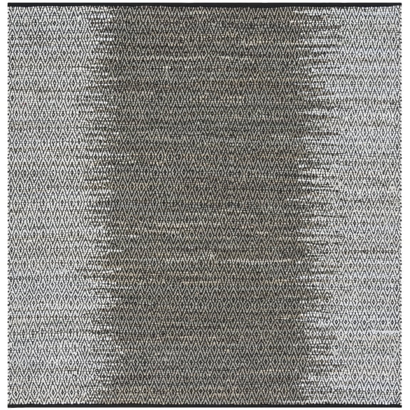 SAFAVIEH Vintage Leather Domhnall Geometric Area Rug, Light Grey/Grey, 6' x 6' Square