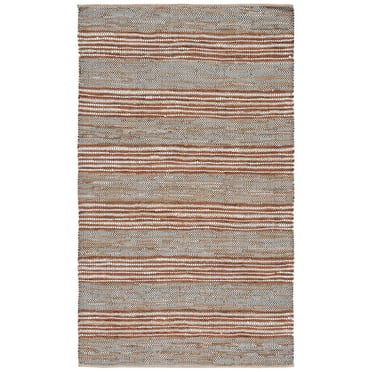 SAFAVIEH Vintage Leather Henley Striped Area Rug, Beige/Natural, 8' x 10'