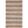 thumbnail image 1 of SAFAVIEH Vintage Leather Henley Striped Area Rug, Light Brown/Ivory, 4' x 6', 1 of 8