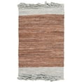 thumbnail image 1 of SAFAVIEH Vintage Leather Horatio Braided Fringe Border Area Rug, Light Grey/Brown, 2'3" x 4', 1 of 4