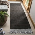 thumbnail image 1 of SAFAVIEH Vintage Leather Horatio Braided Fringe Border Runner Rug, Light Grey/Dark Brown, 2'3" x 6', 1 of 7