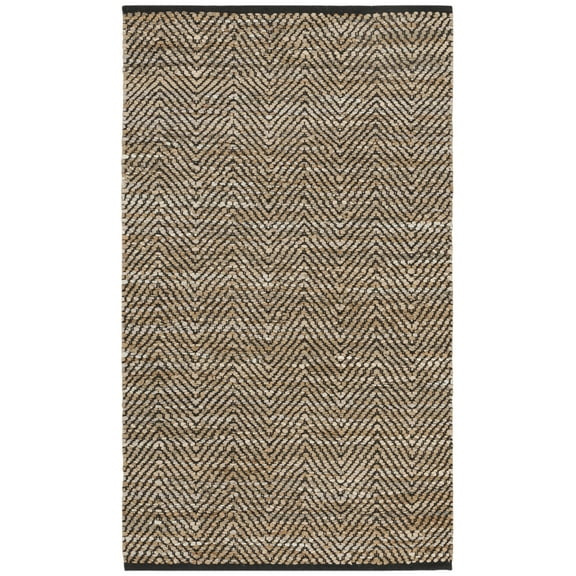 SAFAVIEH Vintage Leather Jessie Chevron Stripes Area Rug, Beige, 3' x 5'