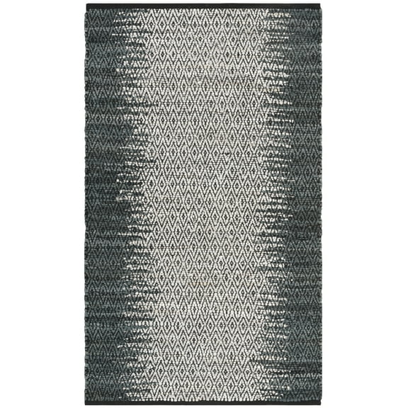 SAFAVIEH Vintage Leather Kalina Diamond Trellis Area Rug, Grey/Cream, 2' x 3'