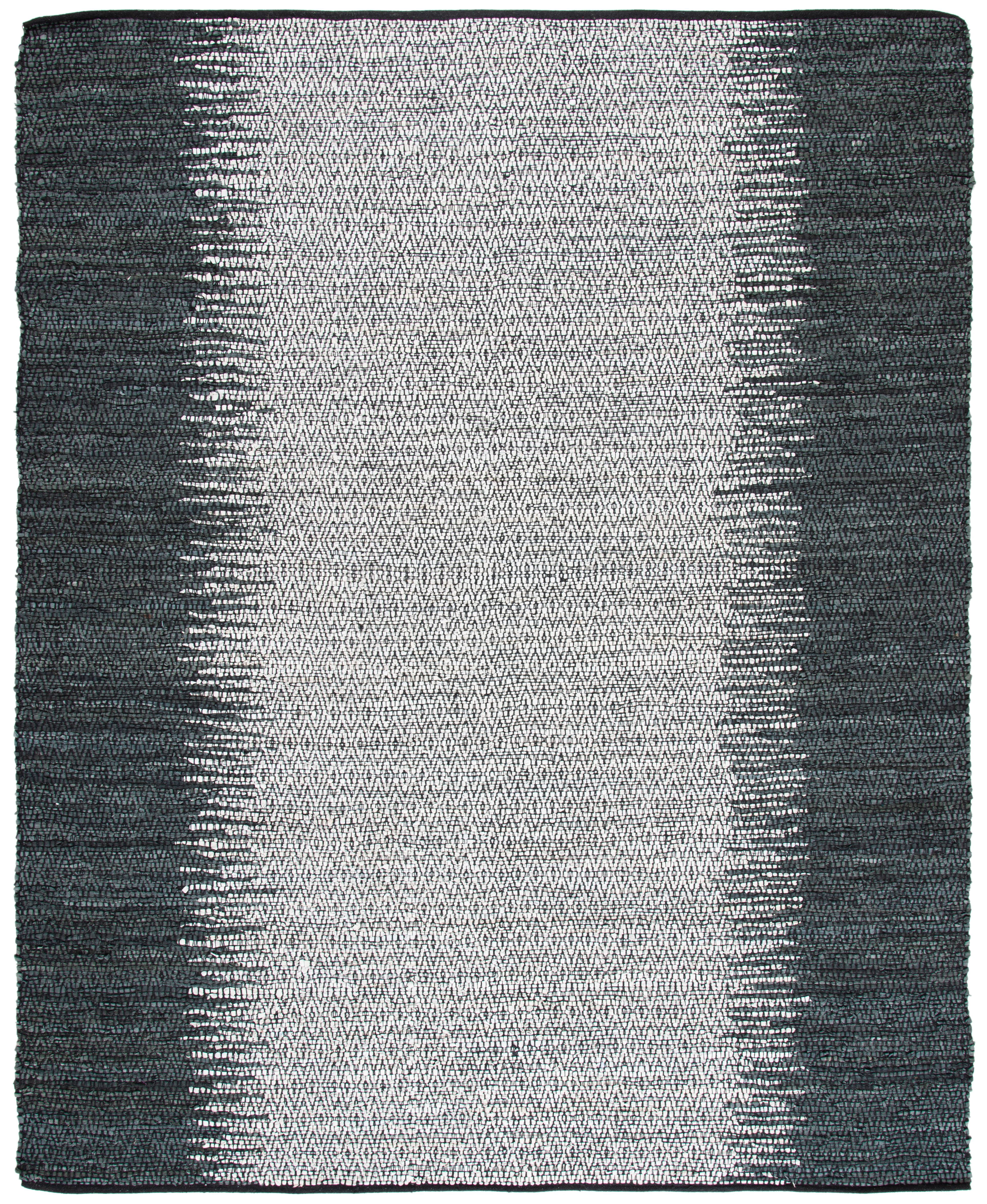 SAFAVIEH Vintage Leather Kalina Geometric Area Rug, Grey/Cream, 9' x 12'