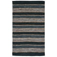 thumbnail image 1 of SAFAVIEH Vintage Leather Kensington Striped Area Rug, Black/Natural, 8' x 10', 1 of 8