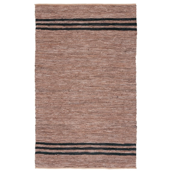 Safavieh Vintage Leather Grace Striped Area Rug, Brown/Black, 4' x 6'