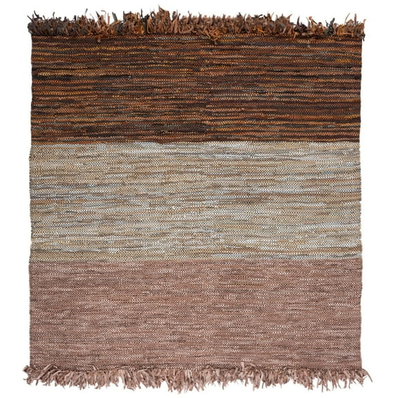 SAFAVIEH Vintage Leather VTL401P Handwoven Rust /Grey Rug