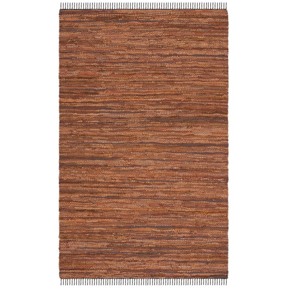SAFAVIEH Vintage Leather Christal Solid Area Rug, Light Brown, 8' x 10'