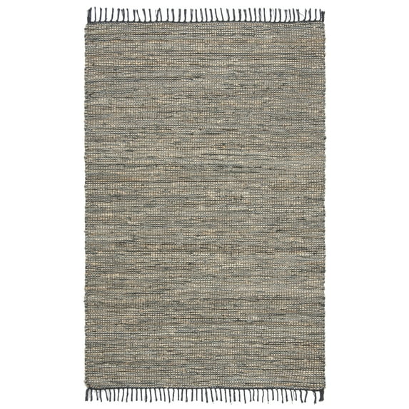 SAFAVIEH Vintage Leather Zharko Solid Area Rug, Grey, 8' x 10'