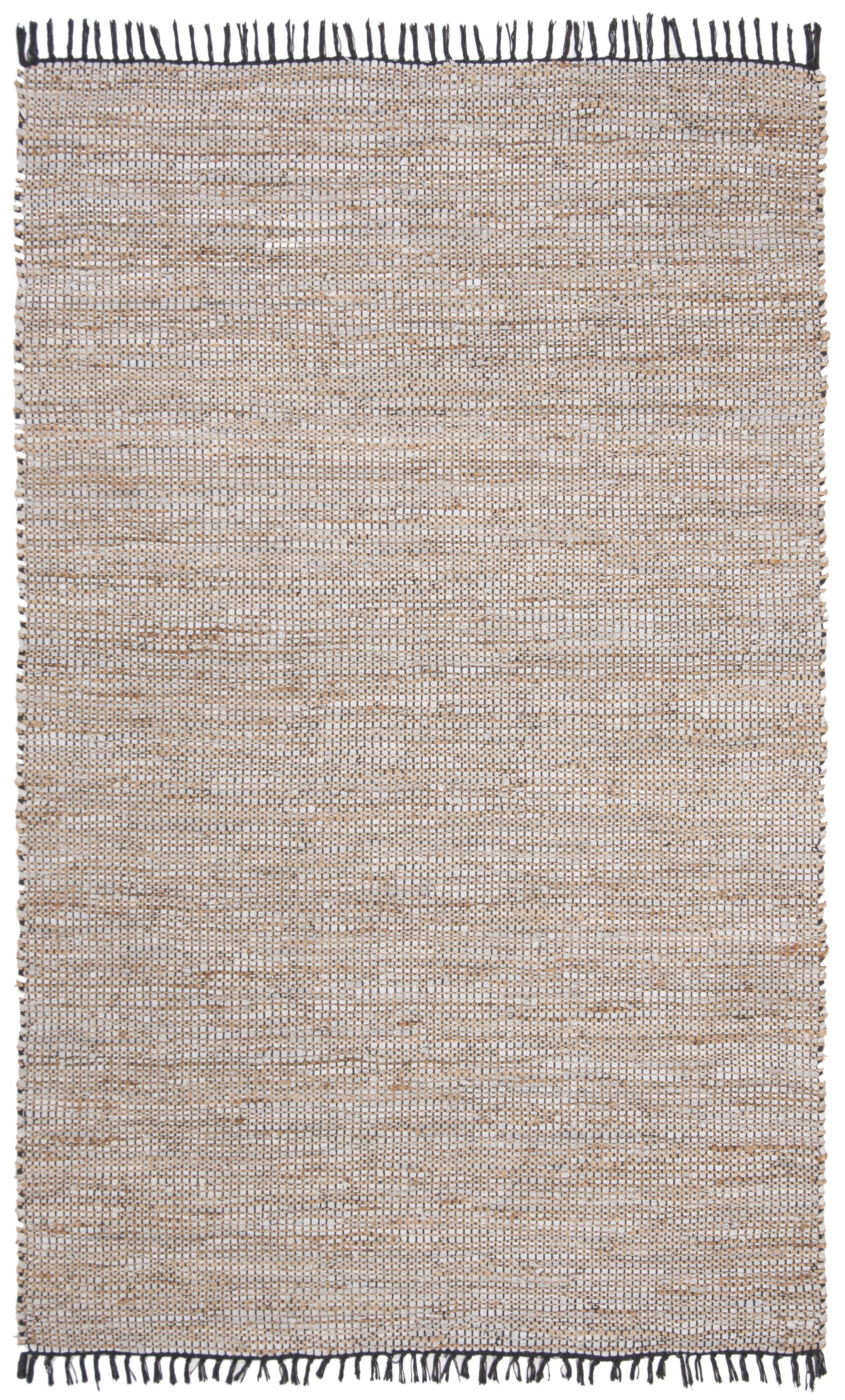 SAFAVIEH Vintage Leather Zharko Solid Area Rug, Silver, 4' x 6'