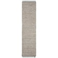 thumbnail image 1 of SAFAVIEH Vintage Leather Zharko Solid Braided Fringe Runner Rug, Silver, 2'3" x 6', 1 of 9