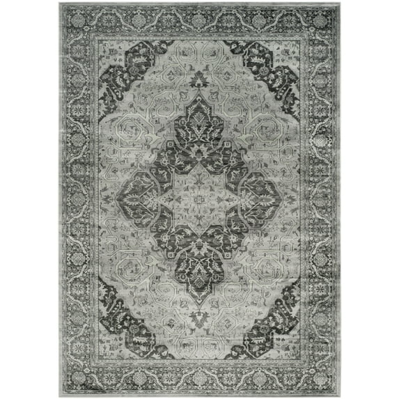 SAFAVIEH Vintage Milford Bordered Area Rug, Light Blue/Multi, 8' x 10'