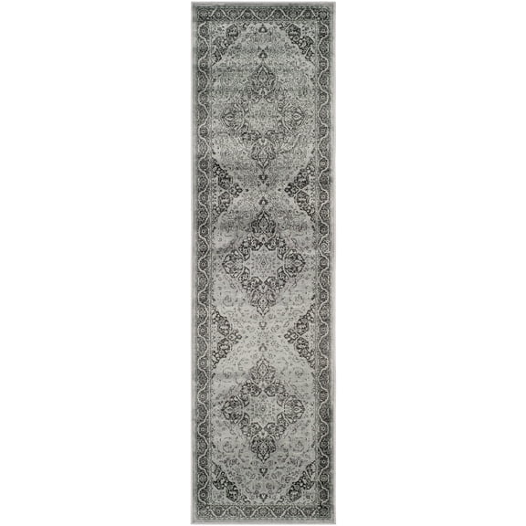 SAFAVIEH Vintage Milford Traditional Runner Rug, Light Blue/Multi, 2'2" x 8'