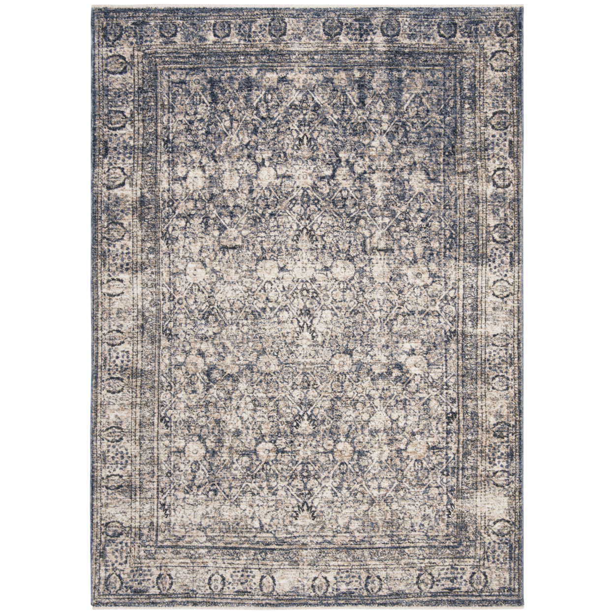 SAFAVIEH Vintage Oushak Collection VOS233M Navy/Ivory Rug - image 1 of 5