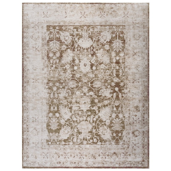 SAFAVIEH Vintage Oushak Myrtle Abstract Area Rug, Ivory/Beige, 9' x 12'