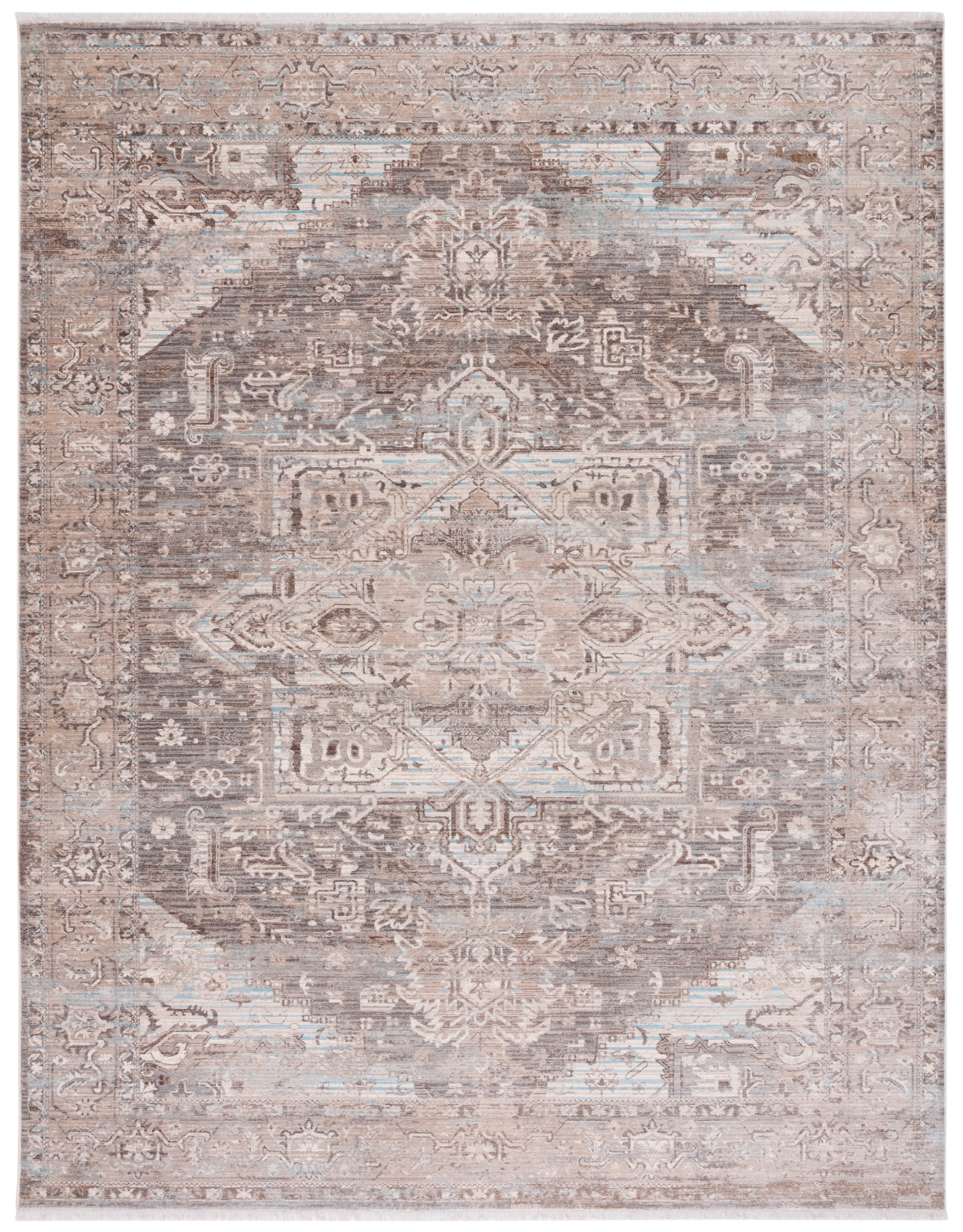 Ivory Elegance 8'x10' Synthetic Flat Woven Handmade Area Rug