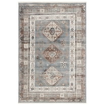 SAFAVIEH Vintage Persian Claud Oriental Area Rug, Grey/Cream, 5'3" x 7'7"