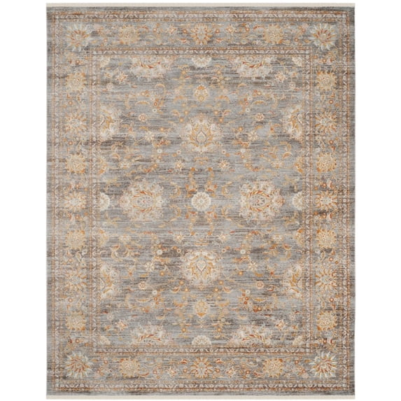 SAFAVIEH Vintage Persian Maggie Distressed Polyester Runner Rug, Light Brown/Multi, 2'2" x 8'