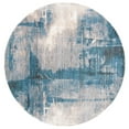 thumbnail image 1 of SAFAVIEH Vintage Persian Soren Abstract Polyester Area Rug, Blue/Grey, 5' x 5' Round, 1 of 8