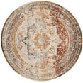thumbnail image 1 of SAFAVIEH Vintage Persian Tarek Medallion Polyester Area Rug, Cream/Multi, 5' x 5' Round, 1 of 8