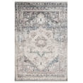 thumbnail image 1 of SAFAVIEH Vintage Persian Tarek Medallion Polyester Area Rug, Ivory/Green, 6' x 9', 1 of 9