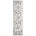 thumbnail image 1 of SAFAVIEH Vintage Persian Tarek Medallion Polyester Runner Rug, Ivory/Blue, 2'2" x 12', 1 of 8