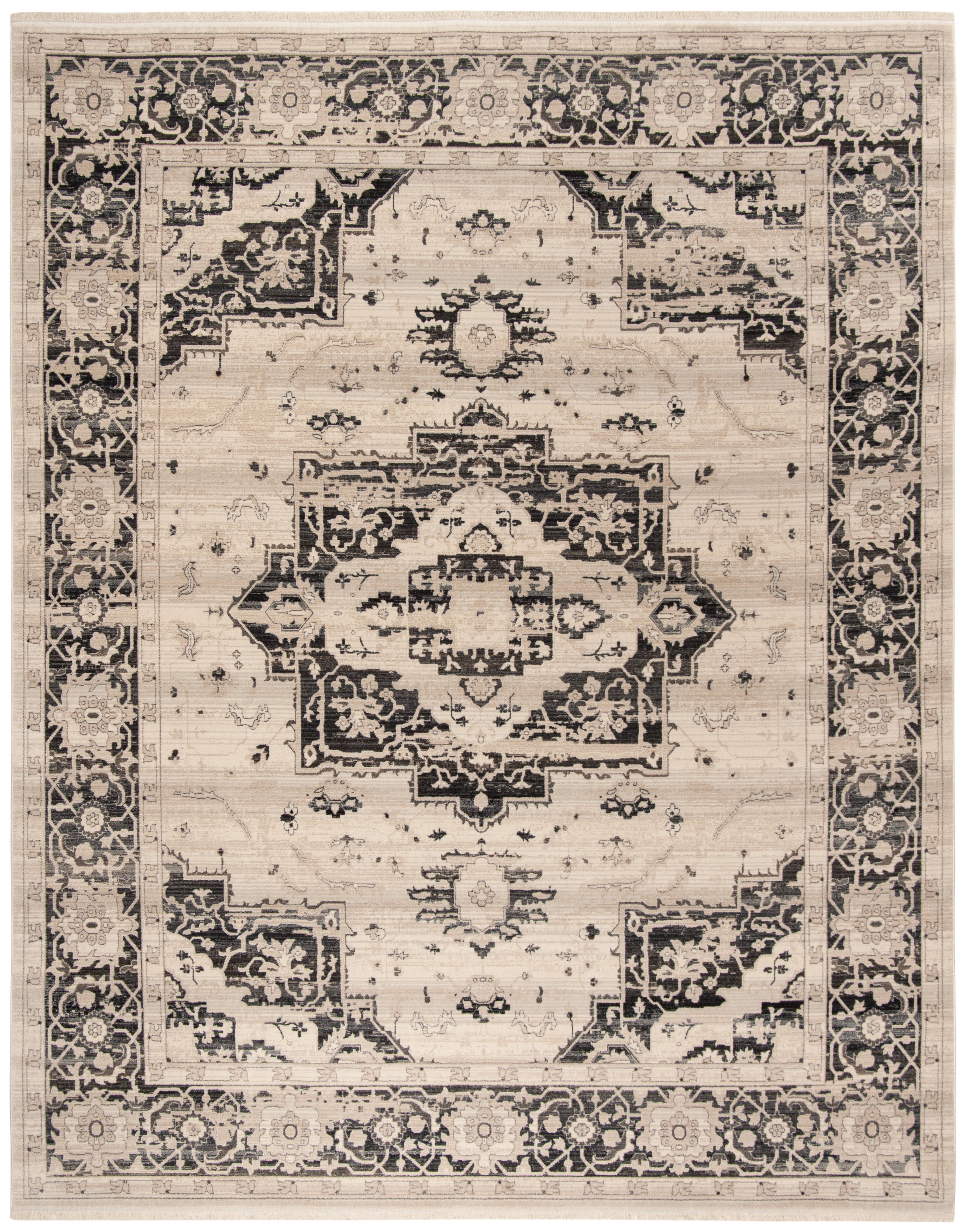 Rectangular Blue Synthetic Easy Care 8' x 10' Area Rug
