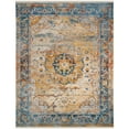 thumbnail image 1 of SAFAVIEH Vintage Persian Trina Traditional Polyester Area Rug, Blue/Multi, 4' x 6', 1 of 9