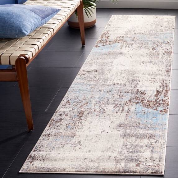 Safavieh Vintage Persian Jodene Abstract Polyester Runner Rug, Gray/Blue, 2'2" x 8'
