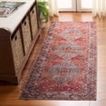 thumbnail image 1 of SAFAVIEH Vintage Serapi Nita Medallion Machine Washable Runner Rug, Red/Blue, 2' x 6', 1 of 11