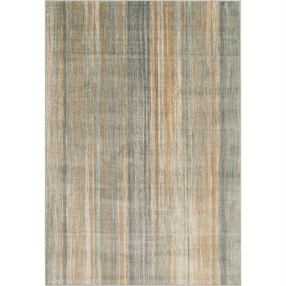 Elysian Light Blue Hand-Knotted Wool & Silk 9' x 12' Area Rug