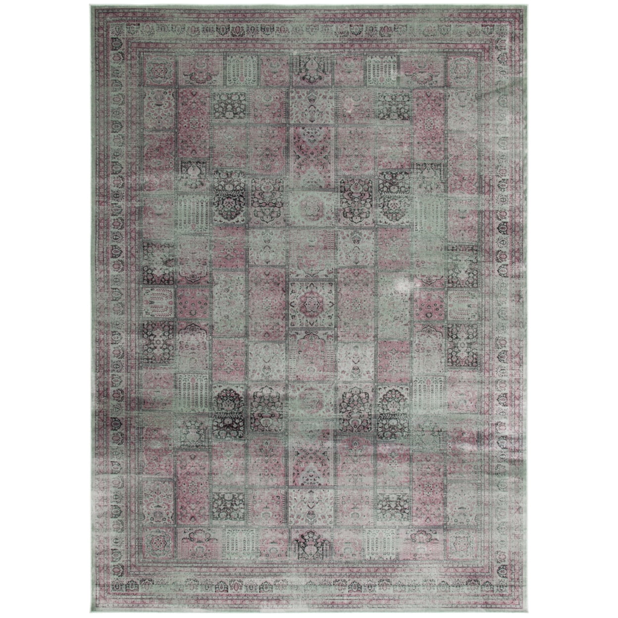 Amethyst Elegance 59" Washable Transitional Viscose Rug