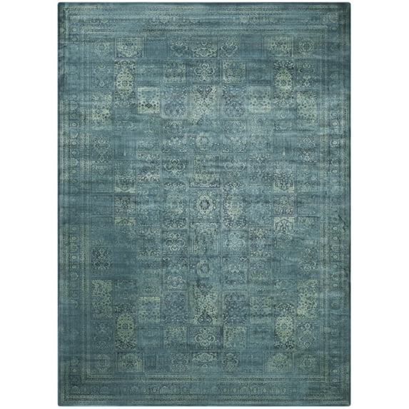 SAFAVIEH Vintage Zen Traditional Area Rug, Turquoise/Multi, 3'3" x 5'7"