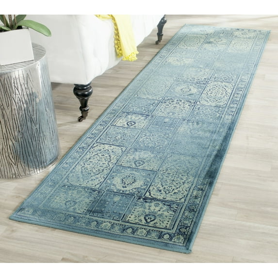 SAFAVIEH Vintage Zen Traditional Runner Rug, Turquoise/Multi, 2'2" x 8'