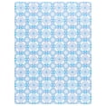thumbnail image 1 of SAFAVIEH Vinyl Floor Evette Medallion Area Rug, Blue/Ivory, 6'7" x 9'1", 1 of 8