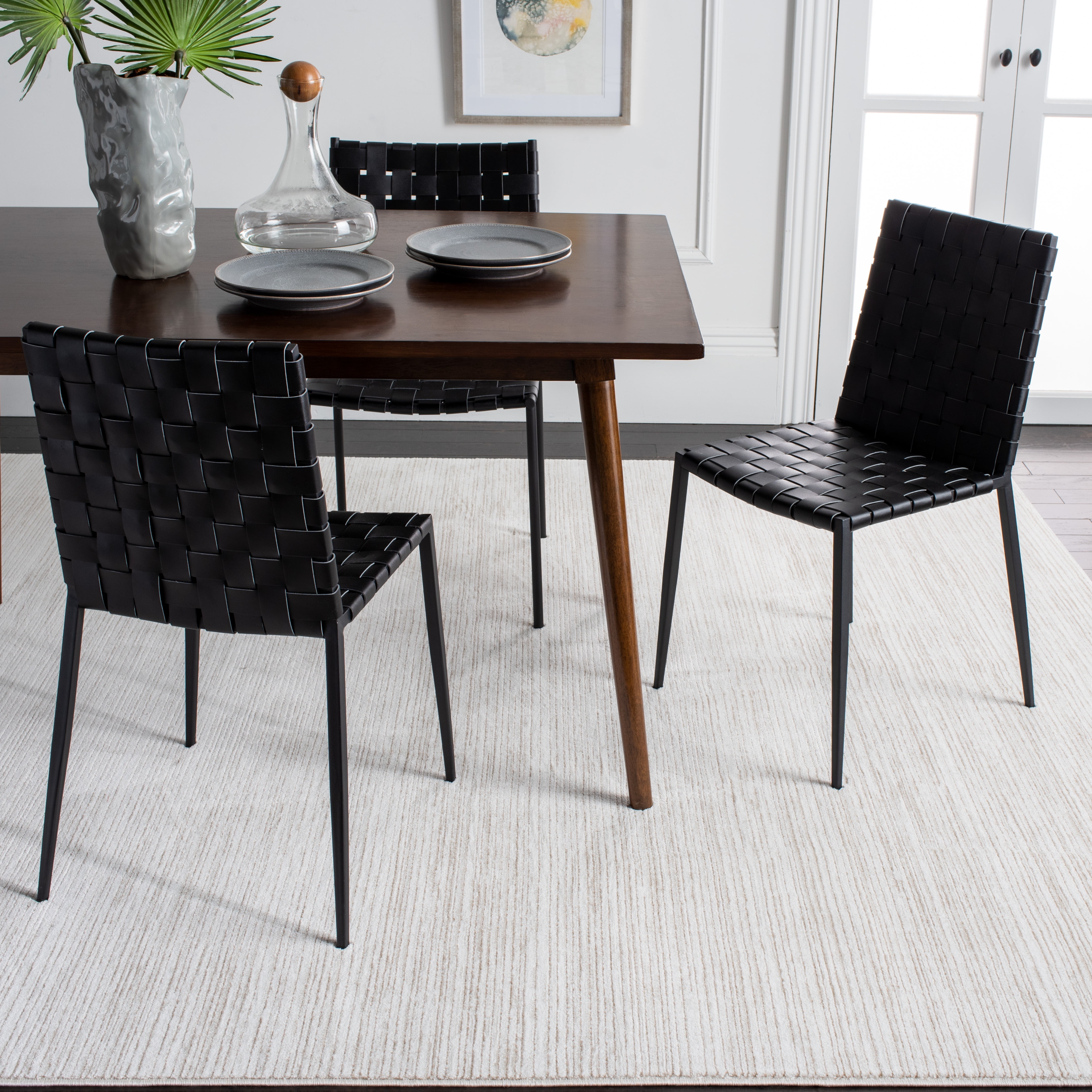 SAFAVIEH Vision Adrasteia Distressed Area Rug, Ivory, 12' x 12' Square - X-Large - Modern Design, Ivory, Non-Shedding & Easy Cleaning, Ideal for Living Room, Bedroom, Dining Space