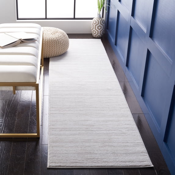 SAFAVIEH Vision Adrasteia Distressed Runner Rug, Ivory Grey, 2'2" x 22' - Modern Design, Ivory Grey & -, Non-Shedding & Easy Cleaning, Ideal for Living Room, Bedroom, Dining Space, Entryway, Hallway,