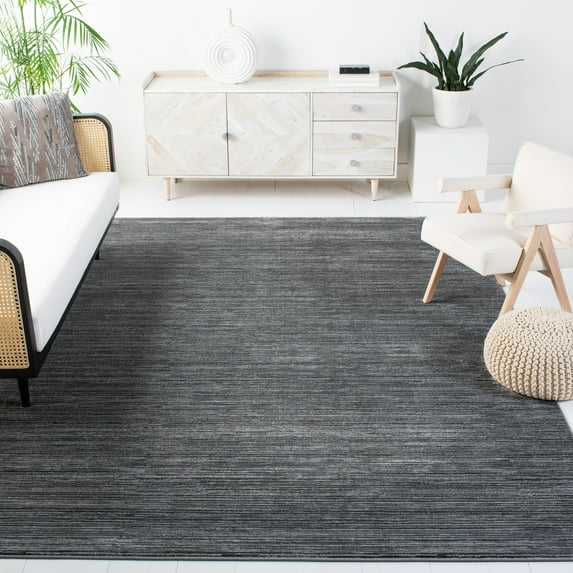 SAFAVIEH Vision Adrasteia Overdyed Solid Area Rug, 10' x 10' Square, Grey - Large - Modern Design, Grey, Non-Shedding & Easy Cleaning, Ideal for Living Room, Bedroom, Dining Space