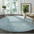 thumbnail image 1 of SAFAVIEH Vision Adrasteia Overdyed Solid Area Rug, 11' x 11' Round, Aqua - Large - Modern Design, Aqua, Non-Shedding & Easy Cleaning, Ideal for Living Room, Bedroom, Dining Space, 1 of 13