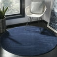 thumbnail image 1 of SAFAVIEH Vision Adrasteia Overdyed Solid Area Rug, 12' x 12' Round, Navy - X-Large - Modern Design, Navy, Non-Shedding & Easy Cleaning, Ideal for Living Room, Bedroom, Dining Space, 1 of 13