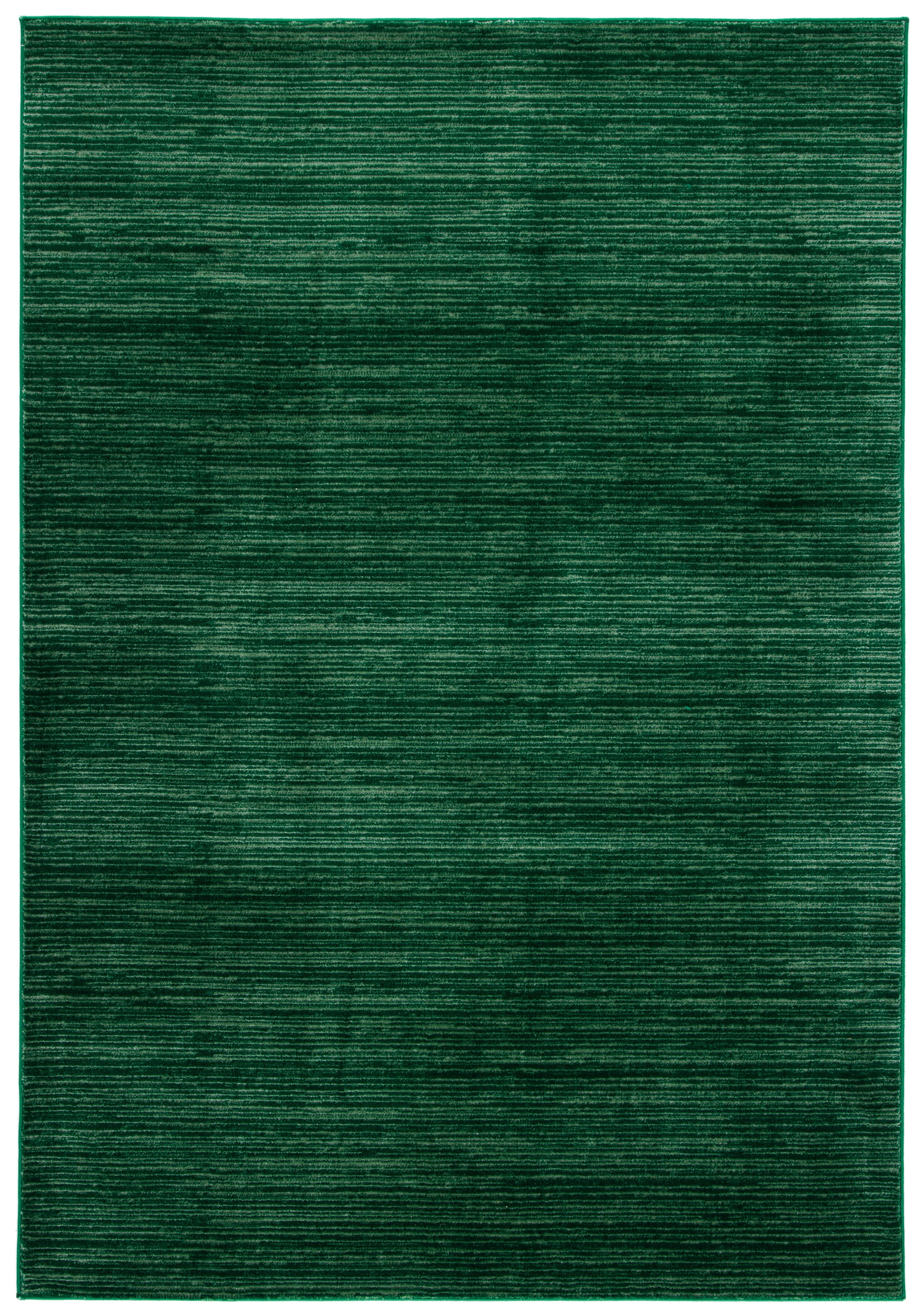 Dark Green Hand-Knotted Synthetic Rectangular Area Rug