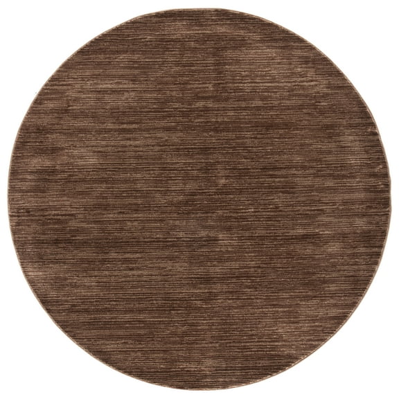 SAFAVIEH Vision Adrasteia Overdyed Solid Area Rug, 3' x 3' Round, Brown