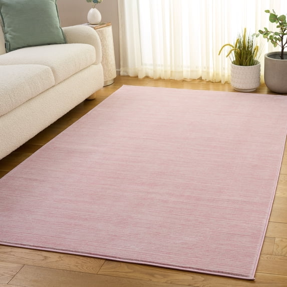 SAFAVIEH Vision Adrasteia Overdyed Solid Area Rug, 5'1" x 7'6", Pink - Modern Design, Pink, Non-Shedding & Easy Cleaning, Ideal for Living Room, Bedroom, Dining Space