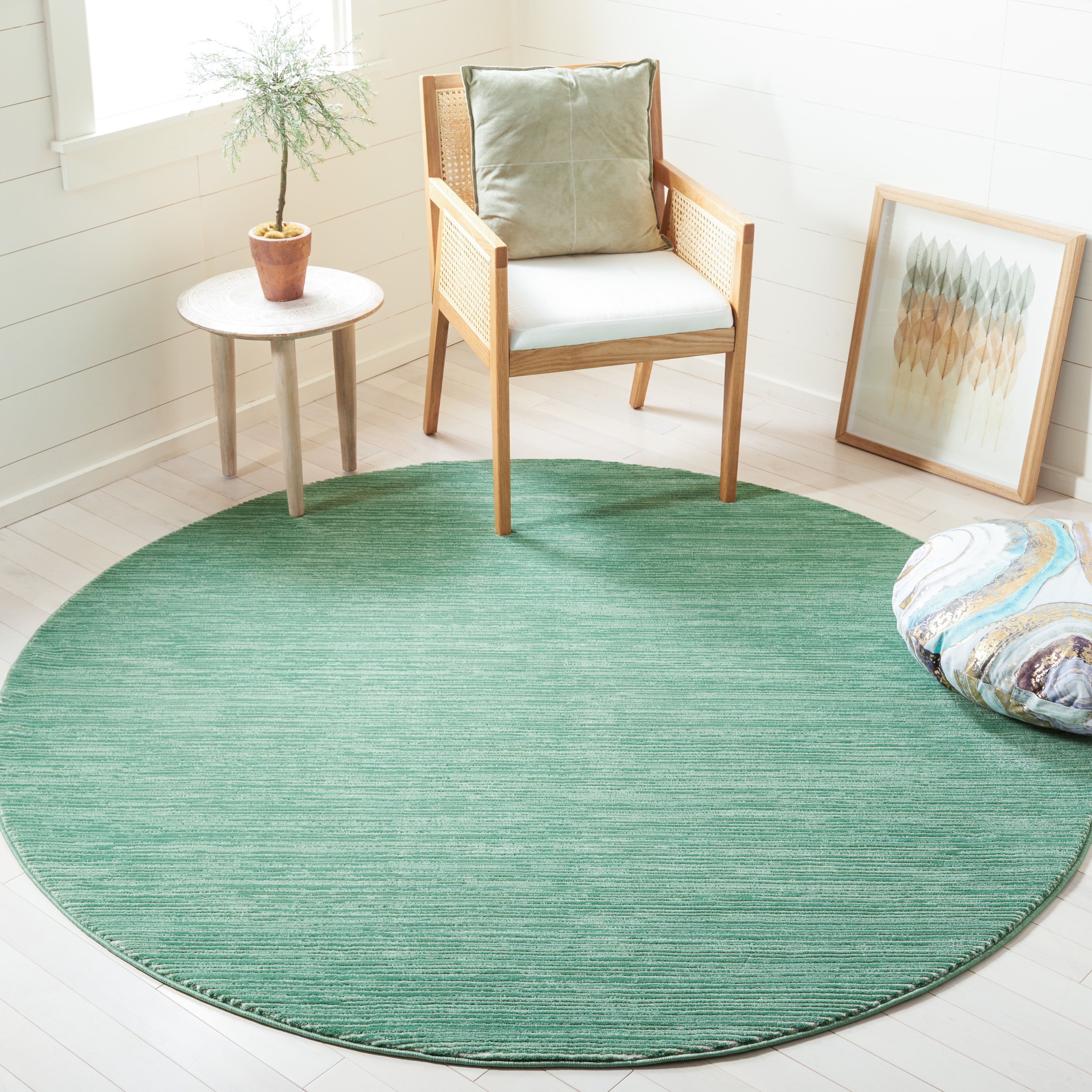 Solid Green Rug SAFAVIEH Vision Adrasteia Overdyed Solid Area Rug, 6'7