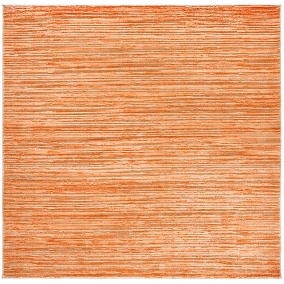 SAFAVIEH Vision Adrasteia Overdyed Solid Area Rug, 6'7" x 6'7" Square, Orange