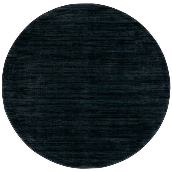 SAFAVIEH Vision Adrasteia Overdyed Solid Area Rug, Black, 4' x 4' Round