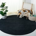 thumbnail image 1 of SAFAVIEH Vision Adrasteia Overdyed Solid Area Rug, Black, 5' x 5' Round - Modern Design, Black, Non-Shedding & Easy Cleaning, Ideal for Living Room, Bedroom, Dining Space, 1 of 12