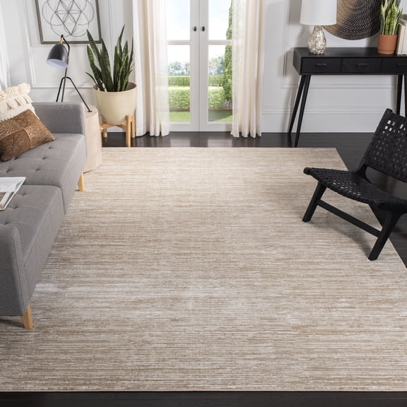 SAFAVIEH Vision Adrasteia Overdyed Solid Area Rug, Cream, 12' x 18' - X-Large - Modern Design, Creme, Non-Shedding & Easy Cleaning, Ideal for Living Room, Bedroom, Dining Space