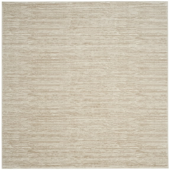 SAFAVIEH Vision Adrasteia Overdyed Solid Area Rug, Cream, 4' x 4' Square